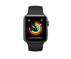 Apple Watch Series 3 (GPS) 42mm Space Gray Aluminium Case with Black Sport Band (MTF32)