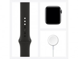Apple Watch Series 6 GPS 44mm Space Gray Aluminium Case with Black Sport Band (M00H3)
