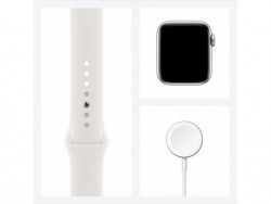 Apple Watch Series 6 GPS 40mm Silver Aluminium Case with White Sport Band (MG283)