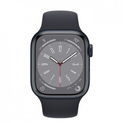 Apple Watch Series 8 GPS 41mm Midnight Aluminum Case w. Midnight Sport Band (MNP53/MNU73)