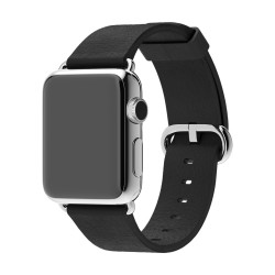 Apple Watch 38mm Stainless Steel Case Black Classic Buckle (MJ312)