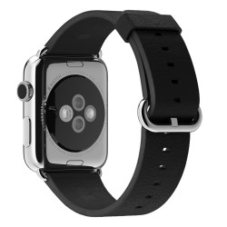 Apple Watch 42mm Stainless Steel Case Black Classic Buckle (MJ3X2)