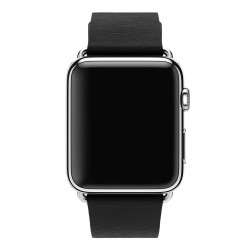 Apple Watch 42mm Stainless Steel Case Black Classic Buckle (MJ3X2)