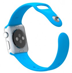 Apple Watch 42mm Silver Alluminum Case Blue Sport Band (MJ3Q2)