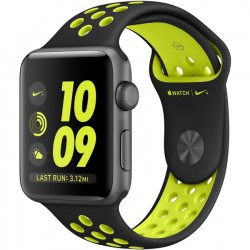 Apple Watch Nike+ 42mm Series 2 Space Gray Aluminum Case with Black/Volt Nike Sport MP0A2